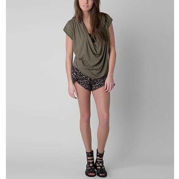 Free People We The Free Flowing Cowl Draped Neck Cotton & Modal Fantasy Blouse - Picture 4 of 9